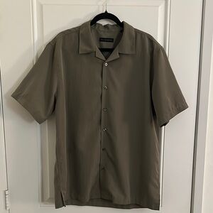 Vintage Men's Olive Short Sleeve Shirt